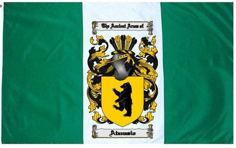 Atanasio family crest coat of arms flag