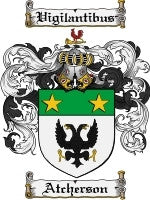 Atcherson coat of arms family crest download