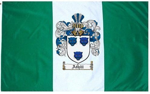 Athill family crest coat of arms flag