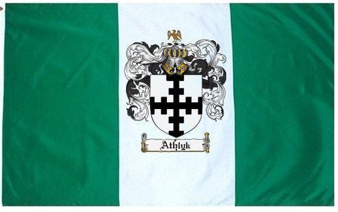 Athlyk family crest coat of arms flag