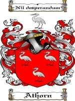 Athorn coat of arms family crest download