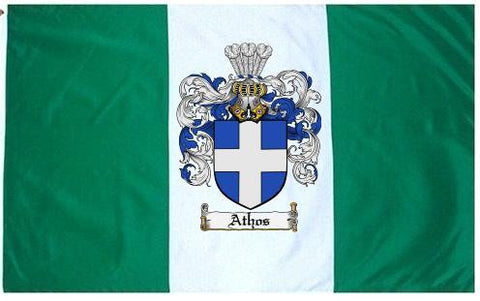 Athos family crest coat of arms flag