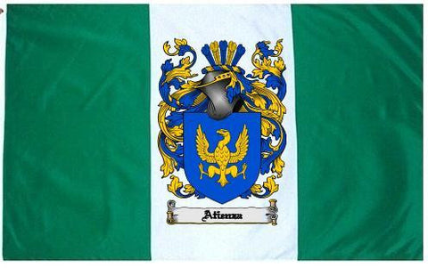 Atienza- family crest coat of arms flag