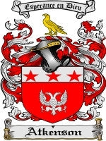 Atkenson coat of arms family crest download