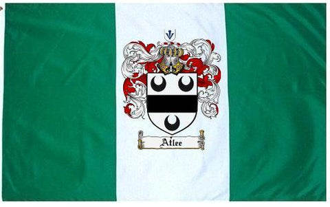 Atlee family crest coat of arms flag