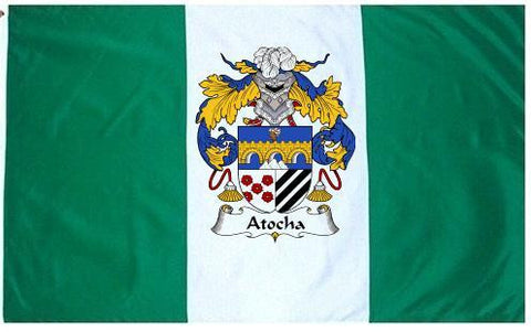 Atocha family crest coat of arms flag