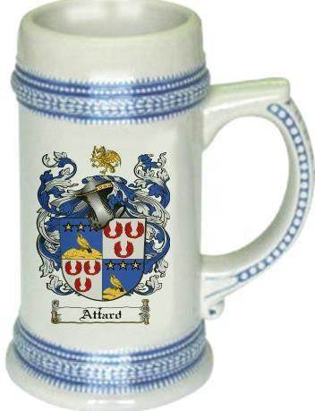 Attard family crest stein coat of arms tankard mug