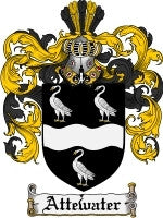 Attewater family crest coat of arms emailed to you within 24 hours ...