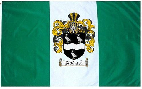 Atwater family crest coat of arms flag