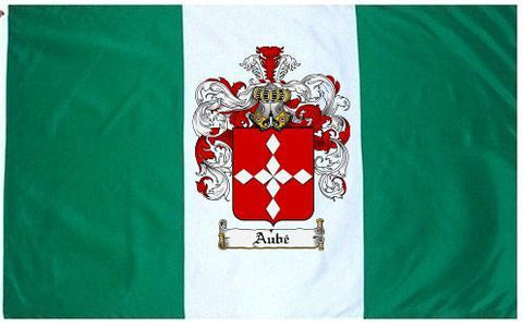 Aube family crest coat of arms flag