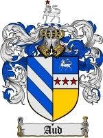 Aud Family Crest / Coat of Arms JPG or PDF Download