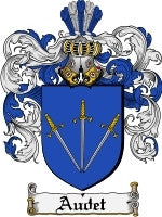Audet Family Crest / Coat of Arms JPG or PDF Download