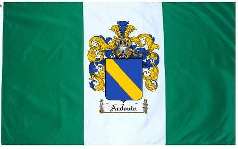 Audouin family crest coat of arms flag