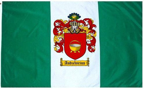 Audzevicius family crest coat of arms flag