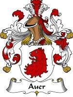 Auer Family Crest / Coat of Arms JPG or PDF Download