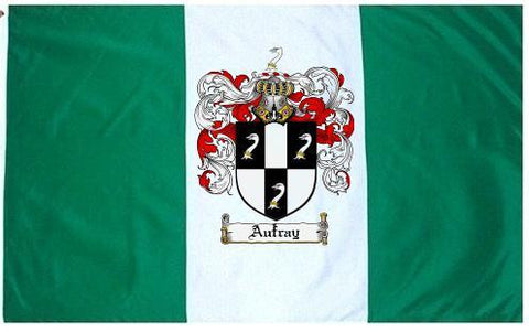 Aufray family crest coat of arms flag