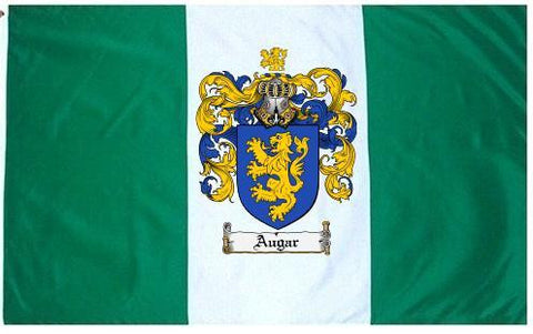 Augar family crest coat of arms flag