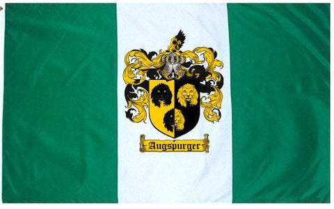 Augspurger family crest coat of arms flag