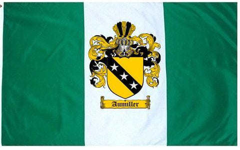 Aumiller family crest coat of arms flag