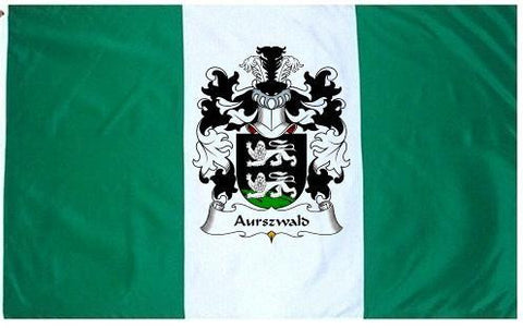 Aurszwald family crest coat of arms flag