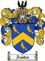 Austen Family Crest / Coat of Arms JPG or PDF Download