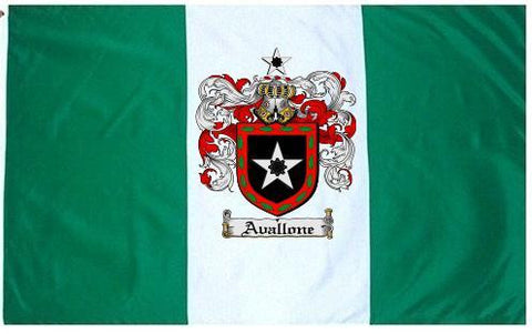 Avallone family crest coat of arms flag