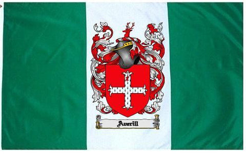 Averill family crest coat of arms flag