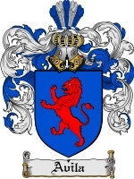 Avila coat of arms family crest download