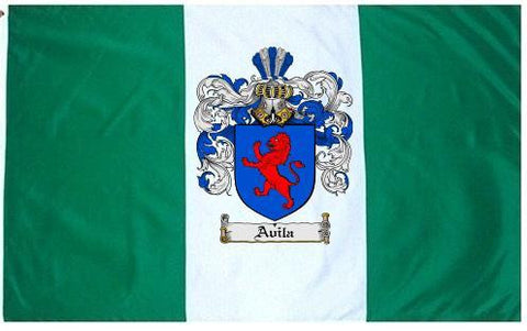 Avila family crest coat of arms flag