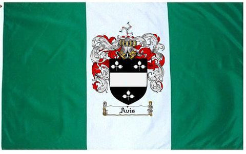 Avis family crest coat of arms flag