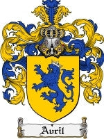 Avril coat of arms family crest download