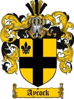 Aycock coat of arms family crest download