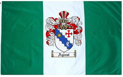 Ayerst family crest coat of arms flag