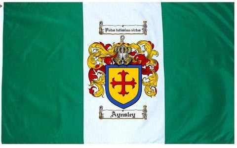 Aynsley family crest coat of arms flag