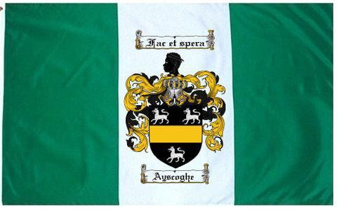 Ayscoghe family crest coat of arms flag