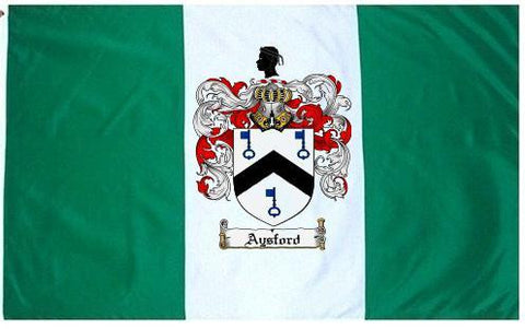 Aysford family crest coat of arms flag