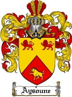 Aysoune coat of arms family crest download