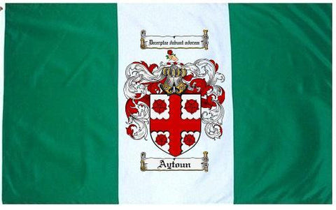 Aytoun family crest coat of arms flag