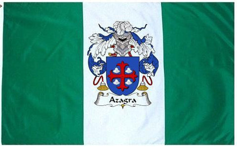 Azagra family crest coat of arms flag