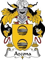 Azcona coat of arms family crest download