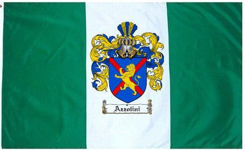 Azzolini family crest coat of arms flag