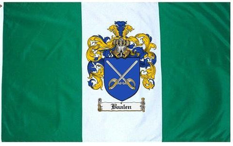 Baalen family crest coat of arms flag