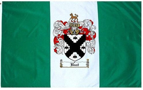 Baat family crest coat of arms flag