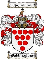 Babbingtone coat of arms family crest download