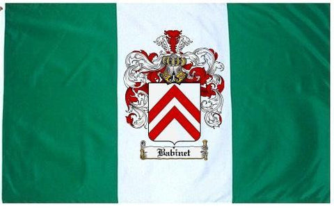 Babinet family crest coat of arms flag