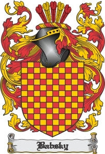 Babsky coat of arms family crest download