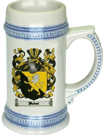Babst family crest stein coat of arms tankard mug
