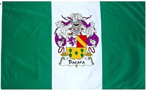 Bacara family crest coat of arms flag