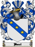 Bacci coat of arms family crest download