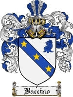 Baccino coat of arms family crest download